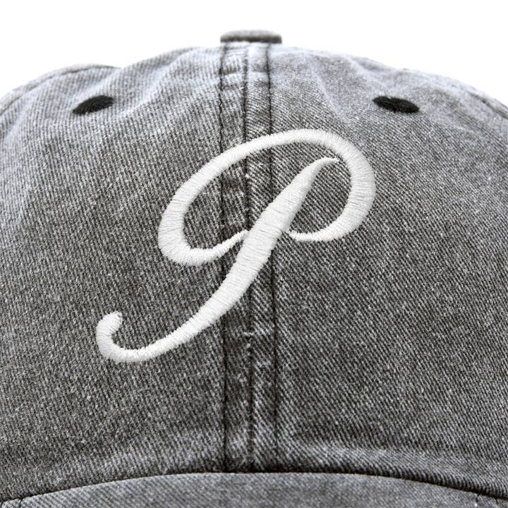 Dalix – Boné de beisebol - Mulher por atacado – Boné de beisebol feminino com letra P inicial da DALIX1