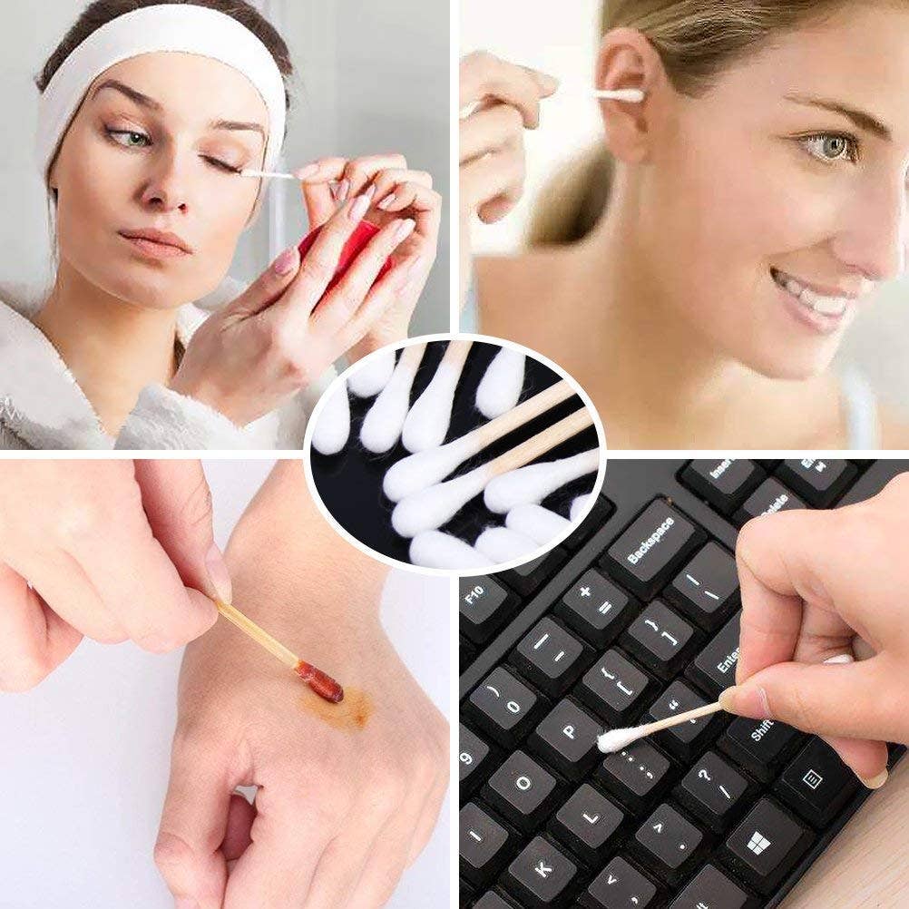 Blanc Bourgeons en bambou - Tampons en coton écologiques EcosDLURP en vente sur Faire12