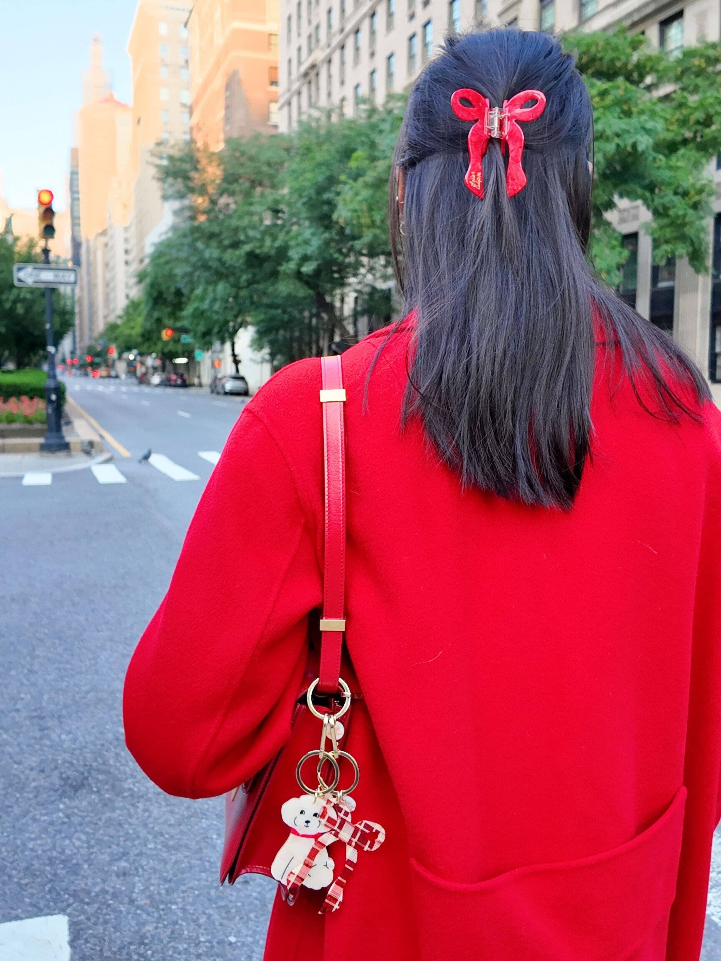 Solar Eclipse – Clips para cabelo - Mulher por atacado – Garra de Cabelo com Laço Coquette Pintado à Mão | Ecológico15