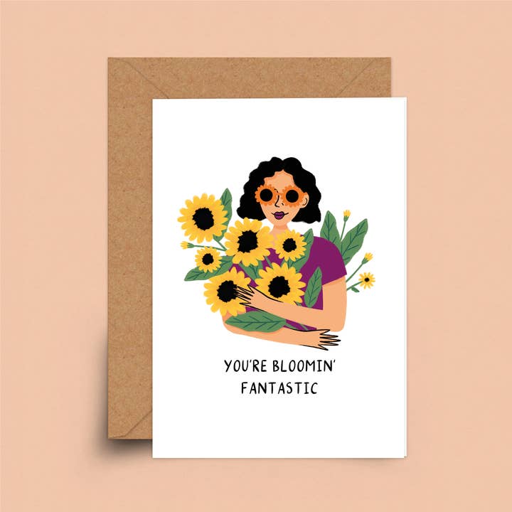 heyimsakina - Wholesale Friendship Card - You're Blooming Fantastic Card