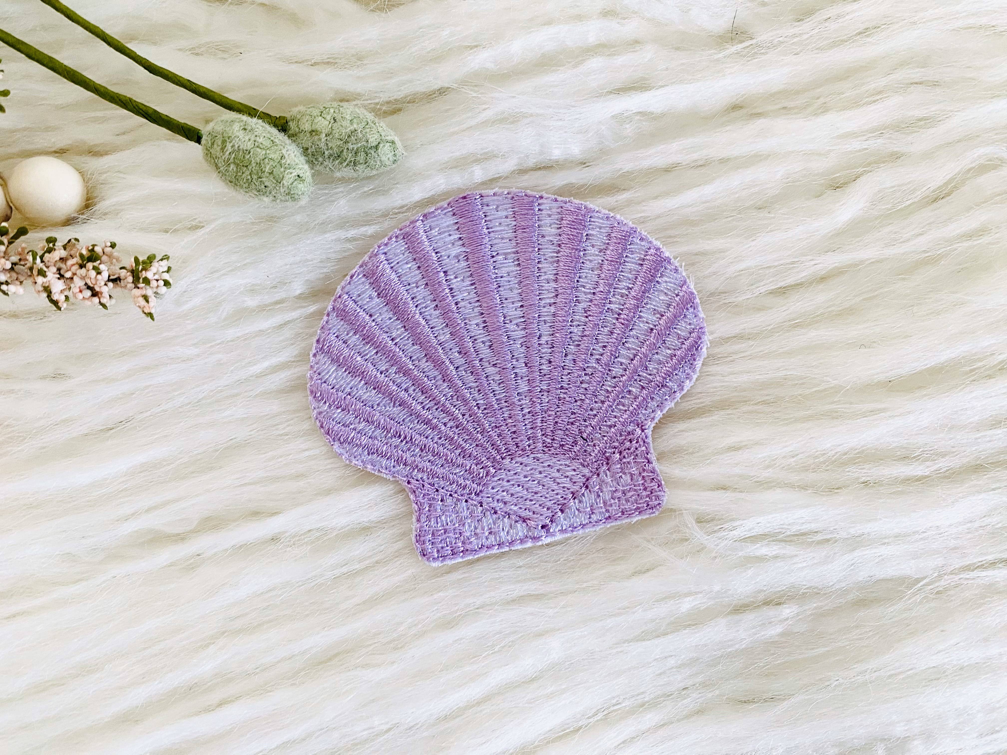 R & R Stitched - Wholesale Patch - Seashell embroidered hat patch3