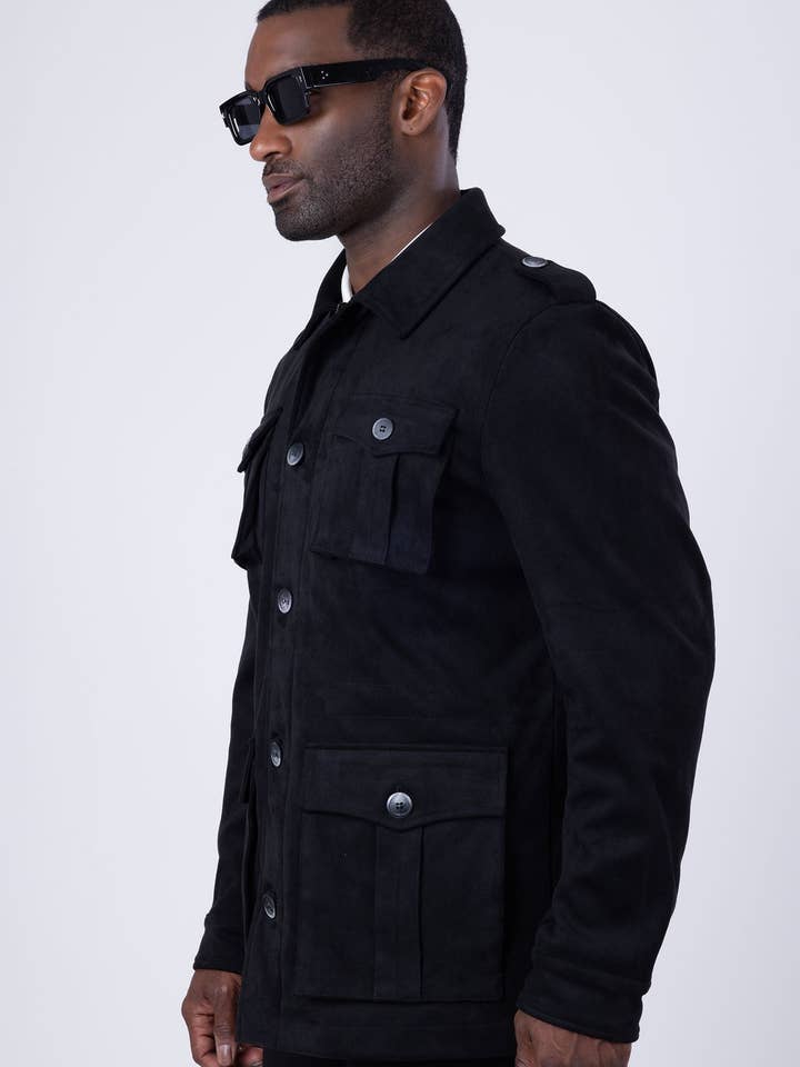 BARABAS - Venta al por mayor Chaqueta - Hombre - Chaqueta bomber de invierno de terciopelo con 4 bolsillos para hombre 4BH863