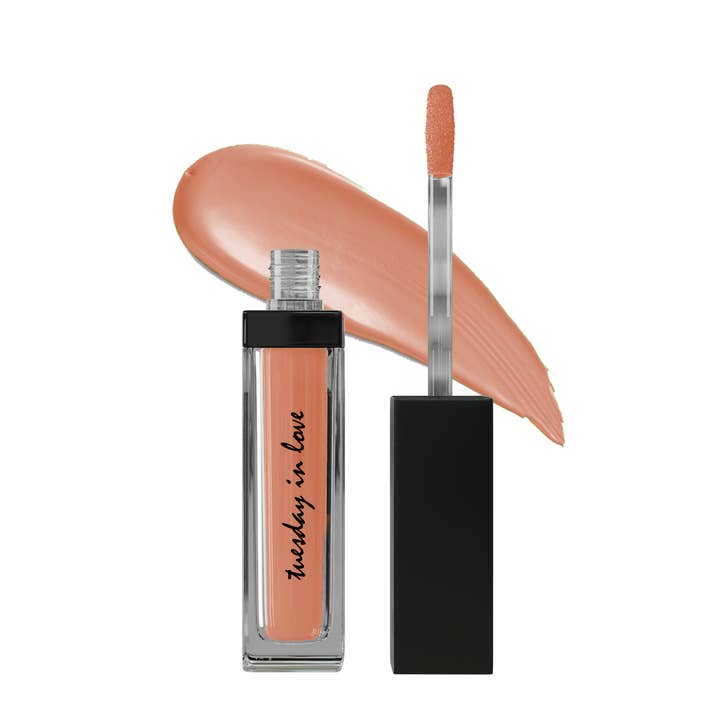 ROFL Warm Medium Tan Nude Matte Liquid Lipstick for wholesale by Tuesday in Love