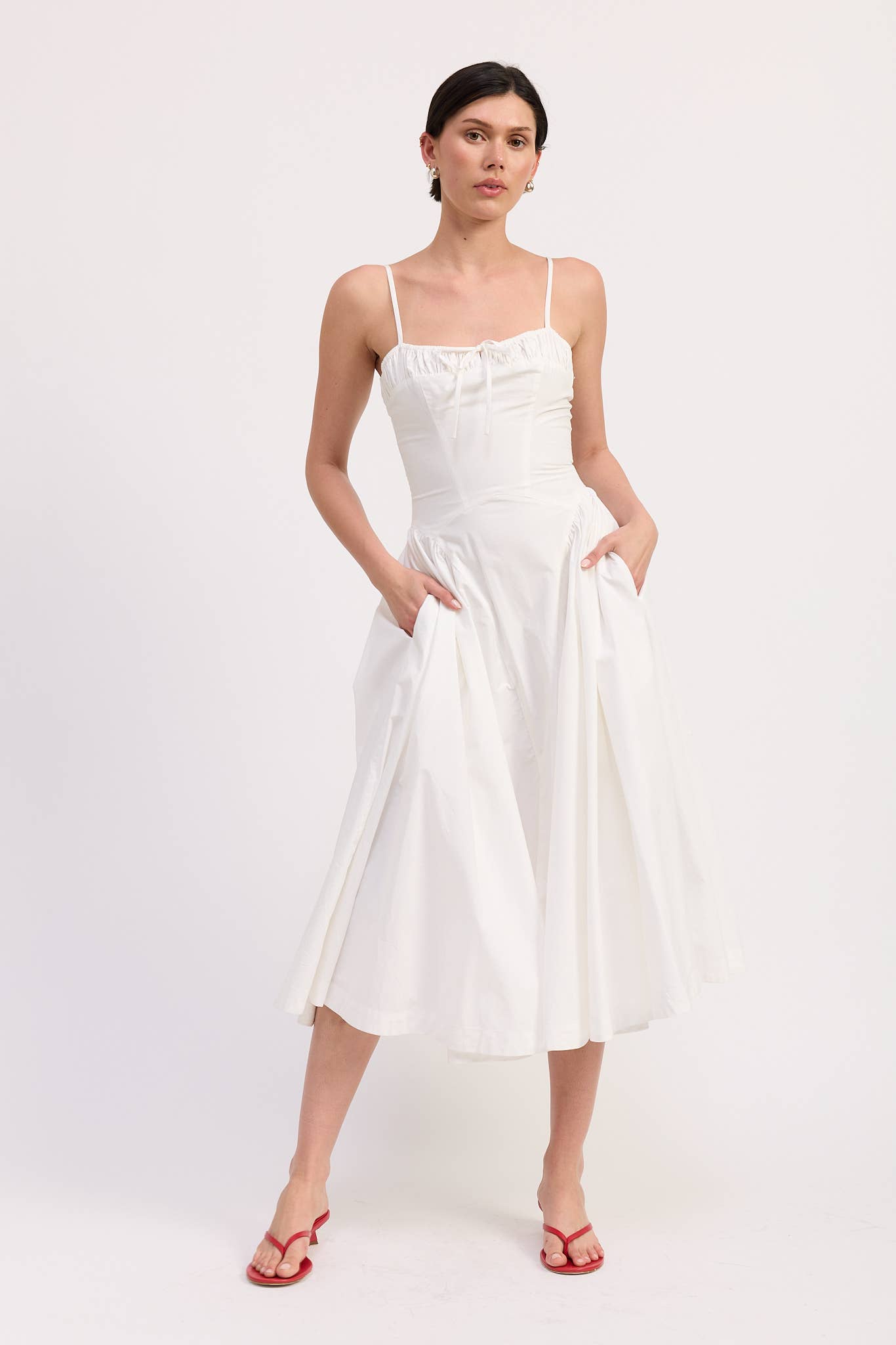 Emory Park - Wholesale Dress - Women's - CORSET BUSTIER MIDI A LINE DRESS