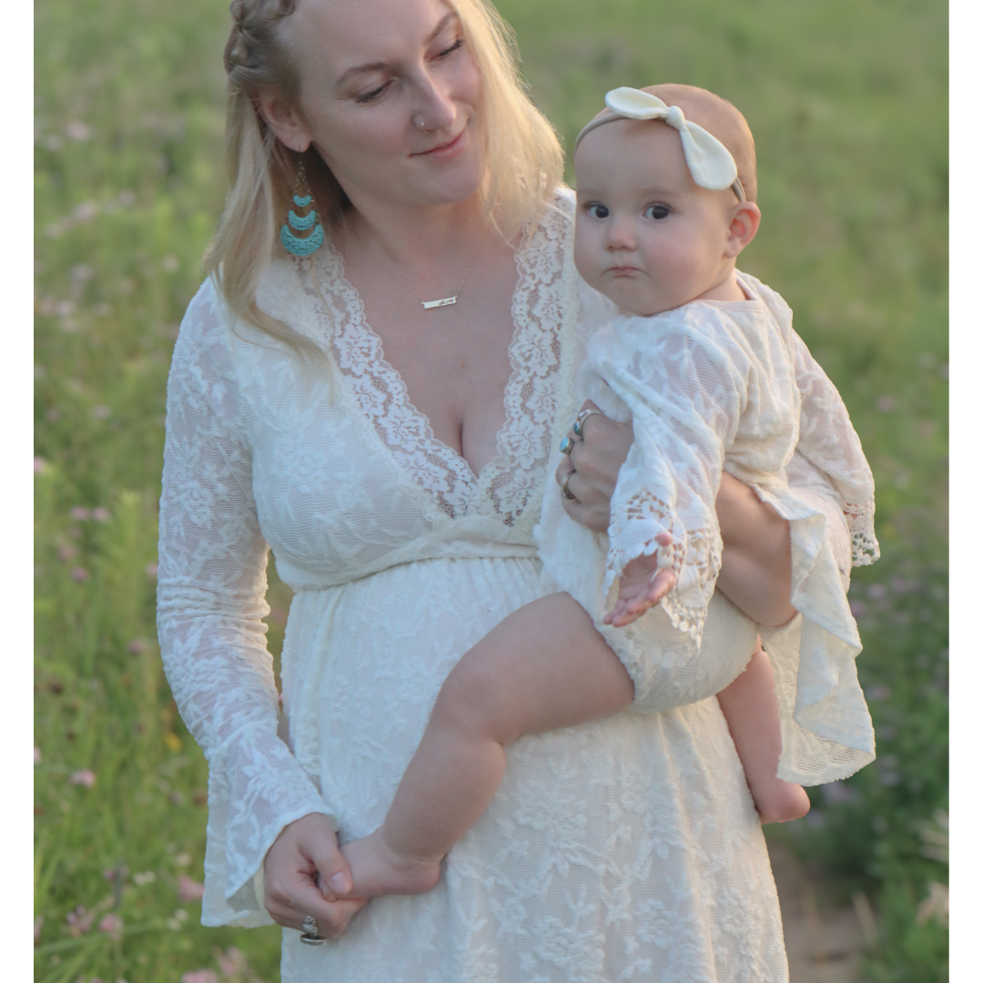 HAHA MAMA Clothing - Wholesale Mommy & Me Sets - Ivory Lace Mommy & Me Dress - Women3