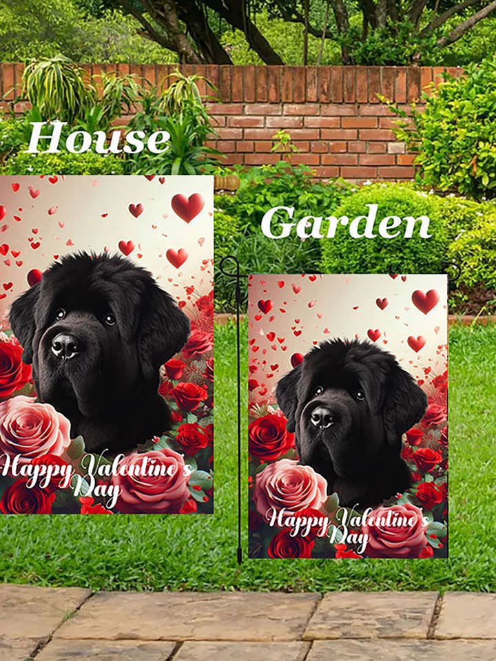 Bouvier Black - Valentinsgartenflagge für den Großhandel von Best of Breed Products