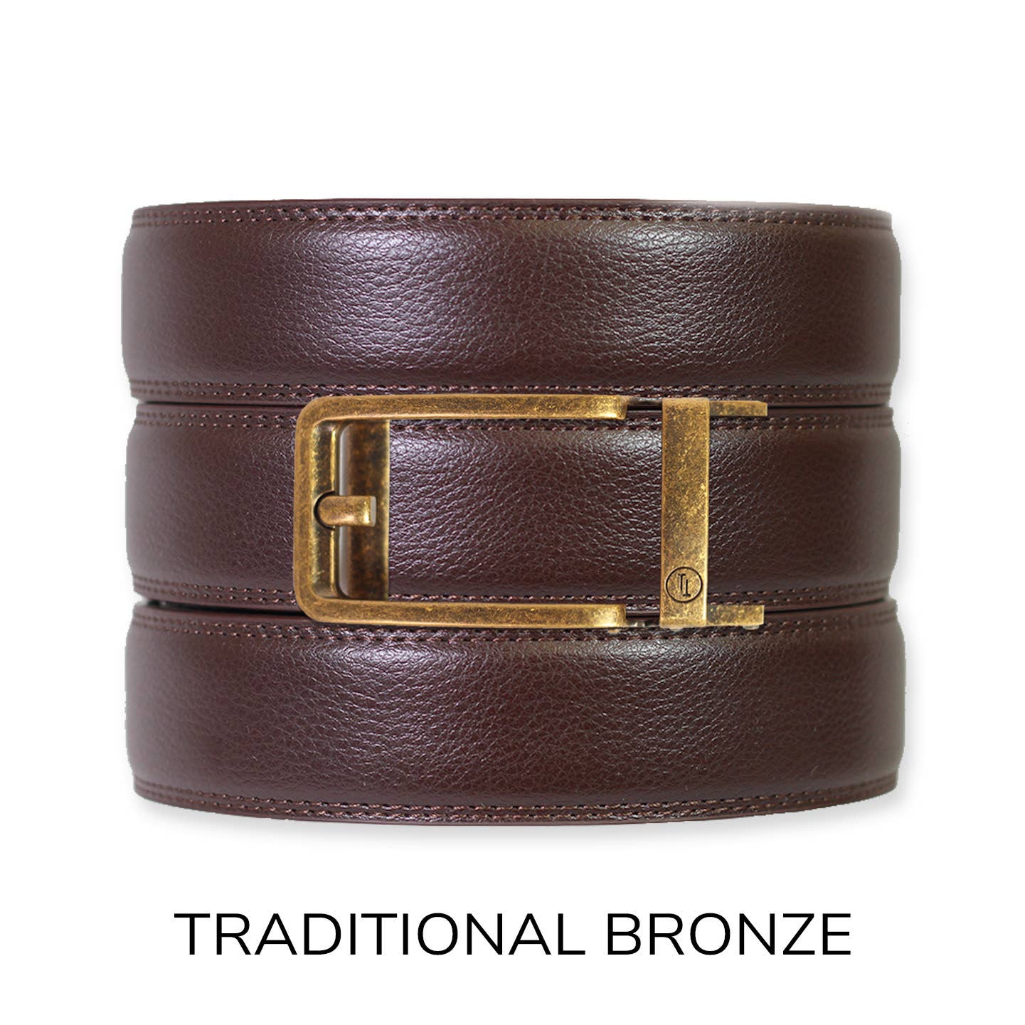 Tough Apparel - Vendita all'ingrosso Cintura - Uomo - Set cintura e fibbia Rachet in pelle Espresso3