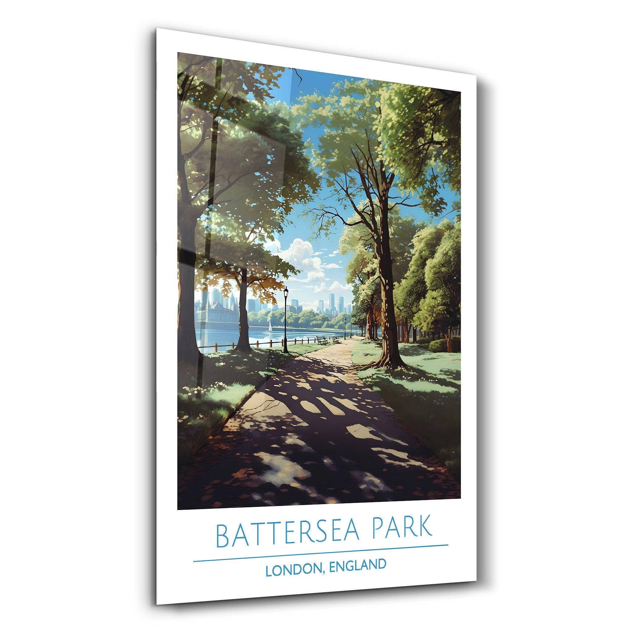 Artdesigna KG - Wholesale Art Print - Battersea Park-London England-Travel Posters | Glass Wall Art0