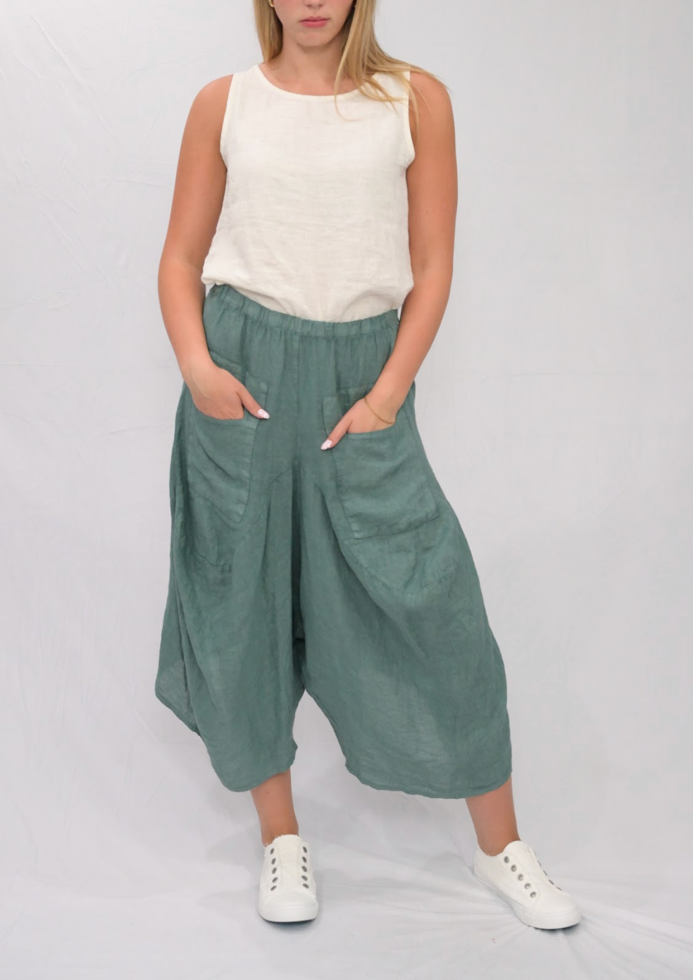 Merci Marie - Wholesale Pants - Women's - Linen Parachute Pants32