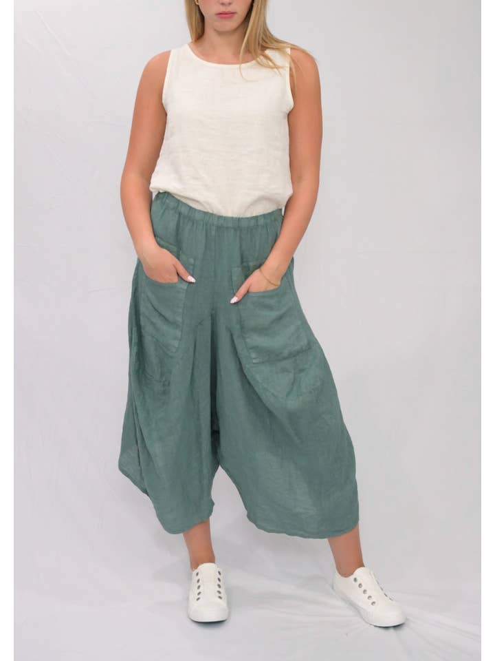 Merci Marie - Wholesale Pants - Women's - Linen Parachute Pants32