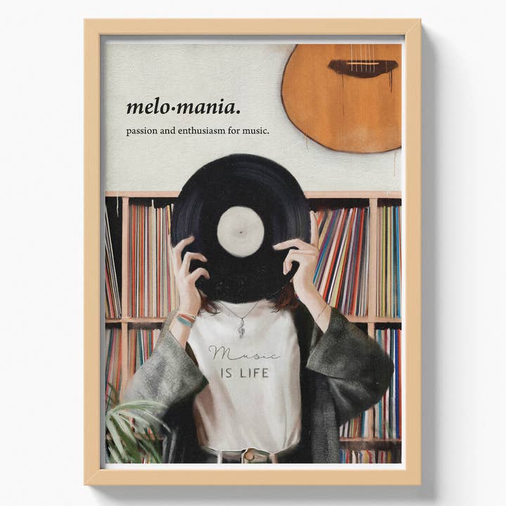 MENGANITAdecual - Wholesale Art Print - "Melomania" art print3