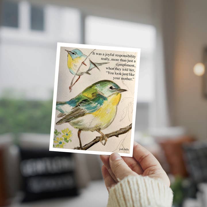 Studio J by Jodi Hills - Wholesale Everyday Greeting Card - just like your mother ⎮ Birds Greeting Card1