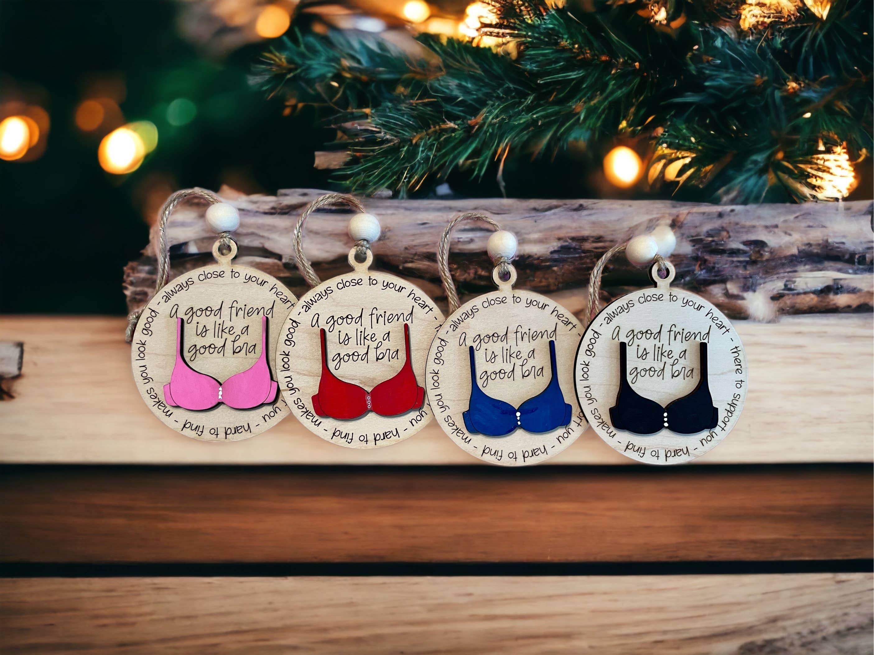 Rag Crazy Creates - Wholesale Ornament - Funny Friendship Christmas Ornament2