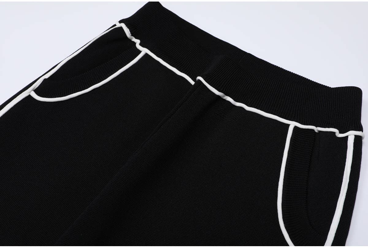 Productseeker – wholesale Top & pants set (NOT Loungewear) – Women's – SET276Y Striped Knit Cardigan Jacket and Casual Pants Set13