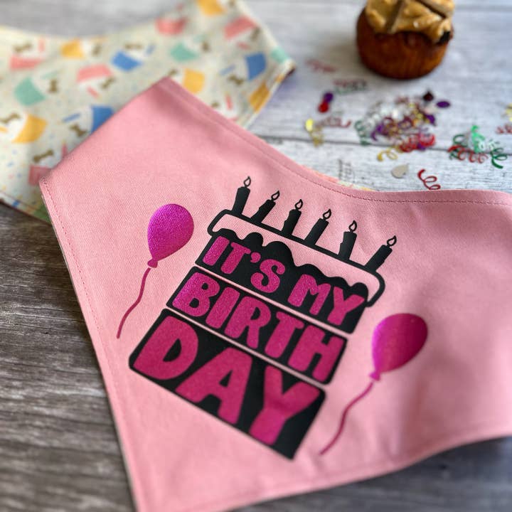 Baxter's Boutique - Wholesale Pet Bandana - Dog - Bandana | Birthday Pupcakes / It's My Birthday2