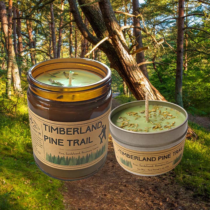 Timberland Pine Trail - USA MADE - Soy Wax Candles for wholesale by Wanderlust Folk