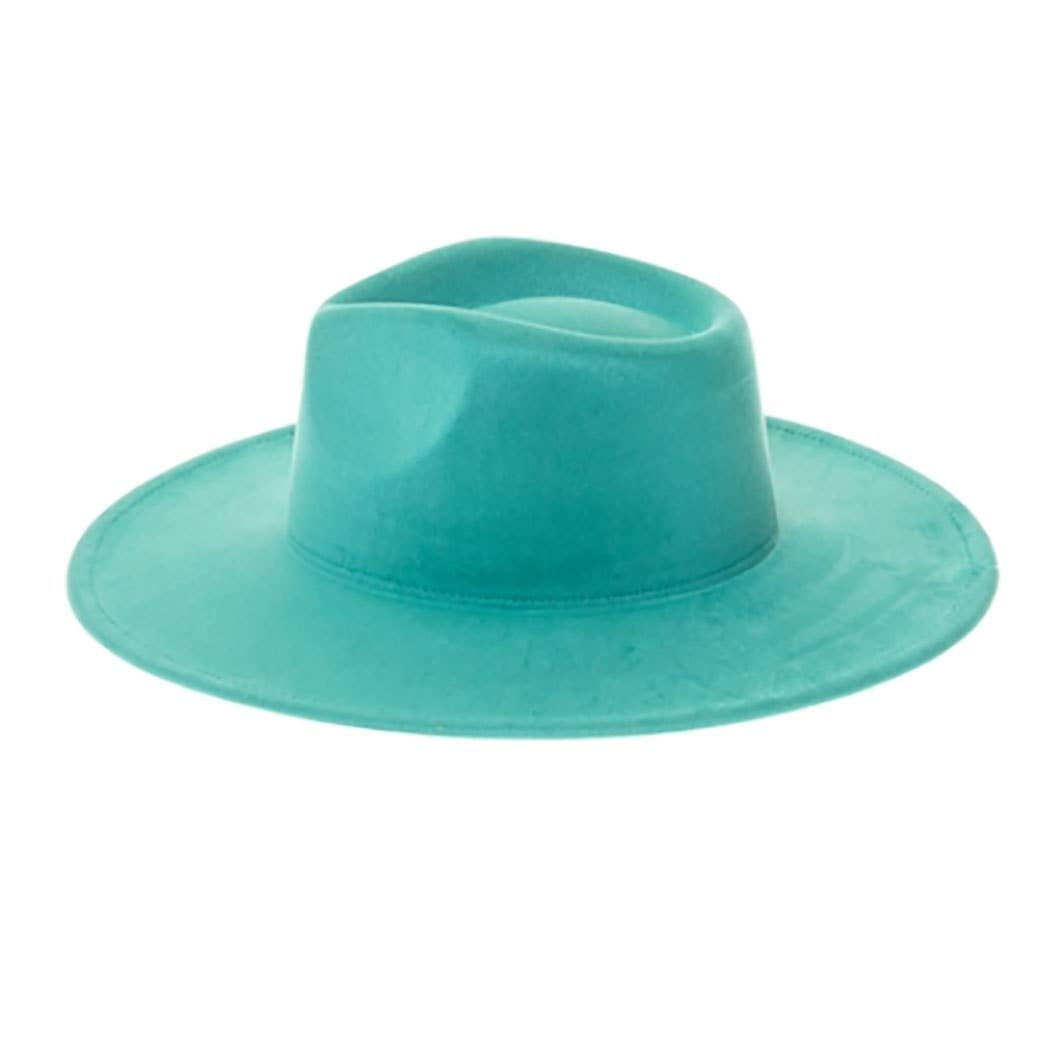 AdornWise - Wholesale Fedora - Women's - Vegan Suede Wide Brim Rancher Hat9