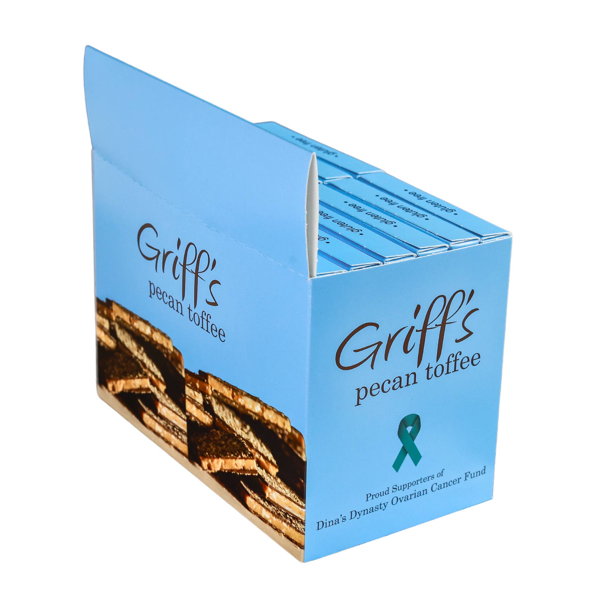Griff's Toffee - Wholesale Toffee - Griff's Pecan Toffee - 2oz Dark Chocolate Toffee3