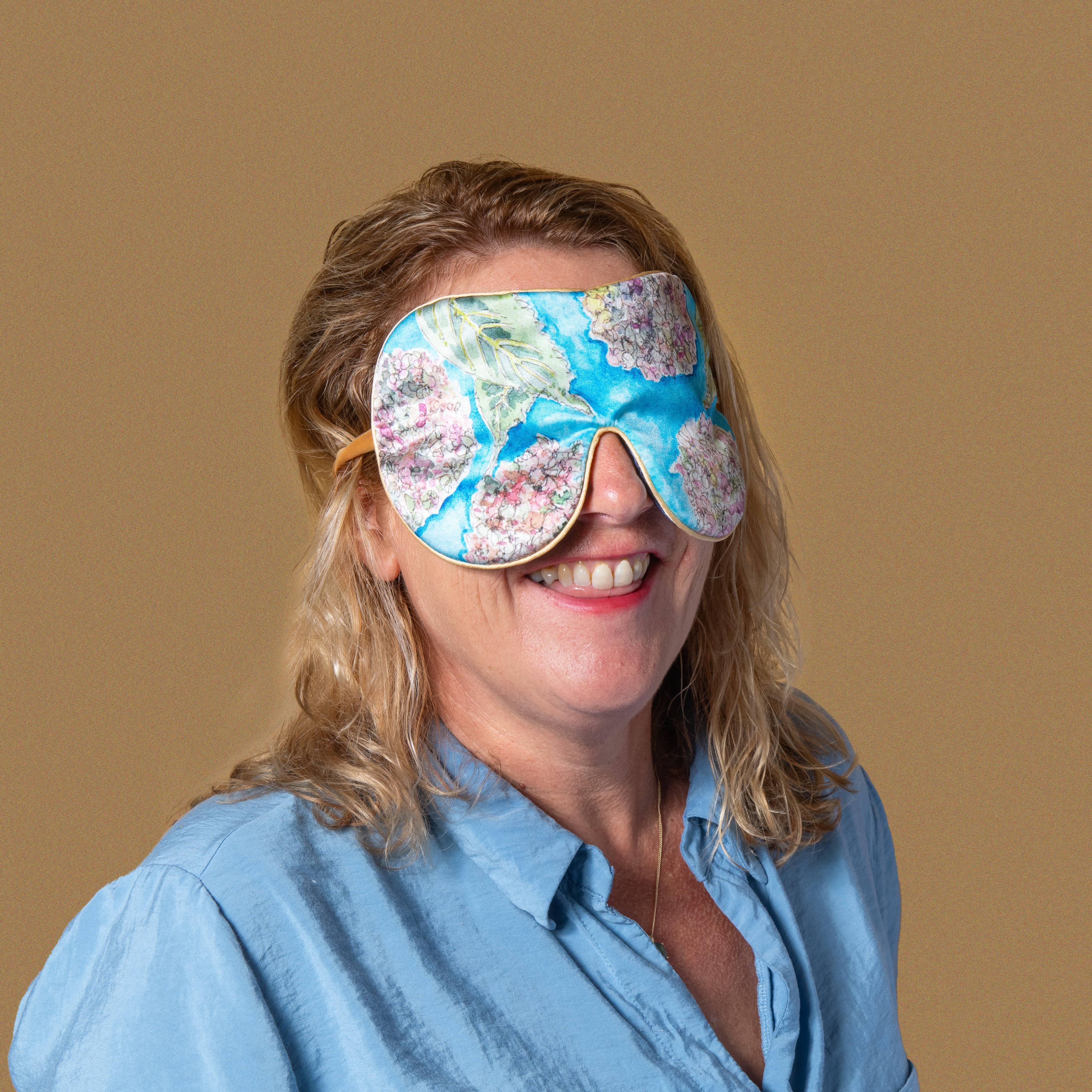 Holistic Silk Ltd - Wholesale Sleep/Eye Mask - Silk SleepMask | Beauty Sleep | Wellness EyeMask | Hydrangea3