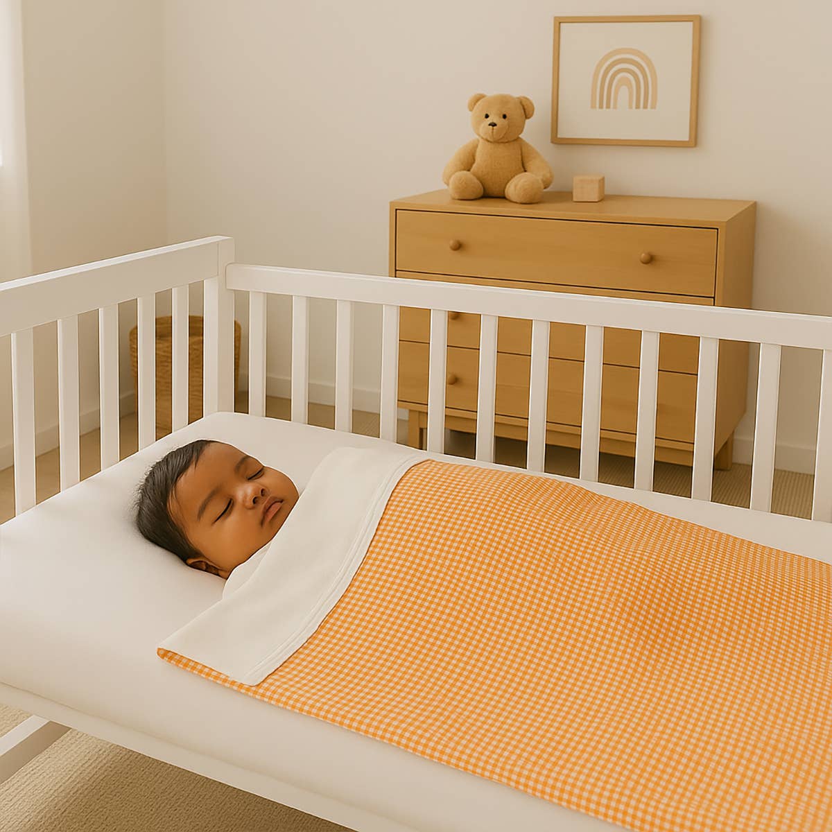 PAPATE - Wholesale Bedding Blanket - Kids & Baby - Organic Cotton Fleece Blanket -  Vichy5