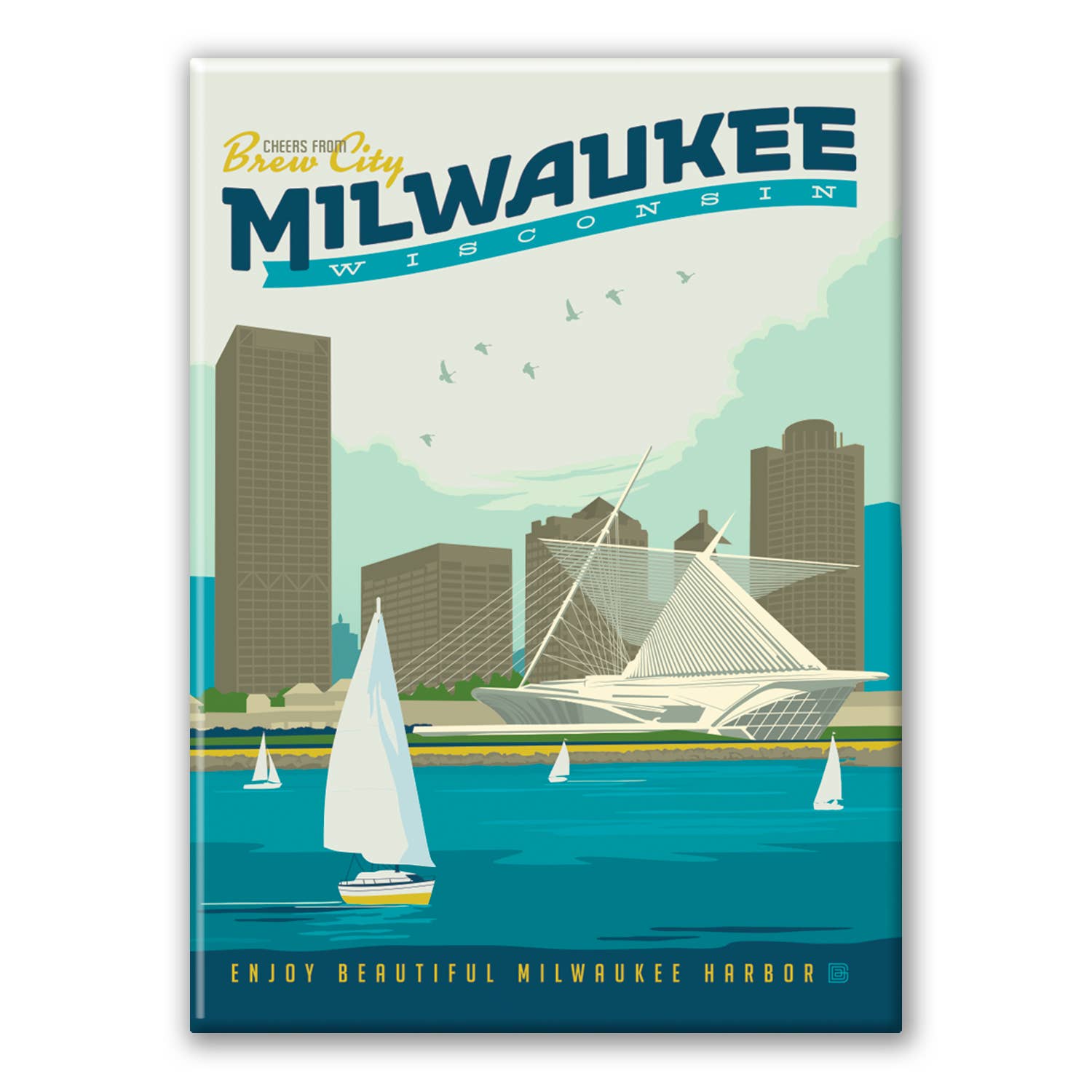 Tourist Courts - Wholesale Magnet - WI Milwaukee Metal Magnet0