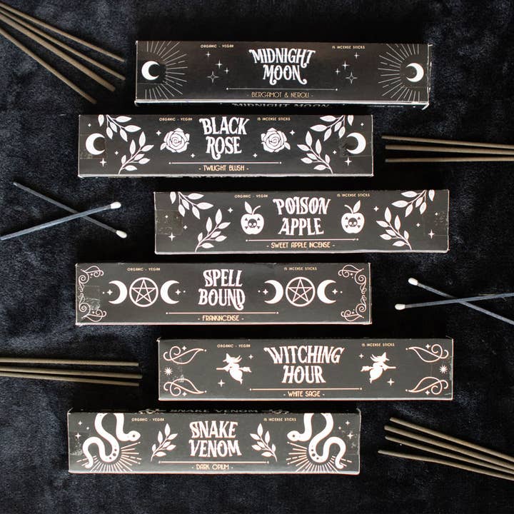 Something Different Wholesale - Wholesale Incense - Set of 6 Midnight Rituals Gothic Incense Sticks