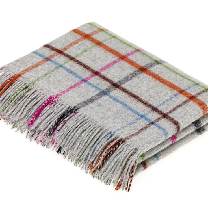 Bronte Moon - Wholesale Throw Blanket - Contemporary Windowpane, Multi-Spot and Multi-Ribbon Range