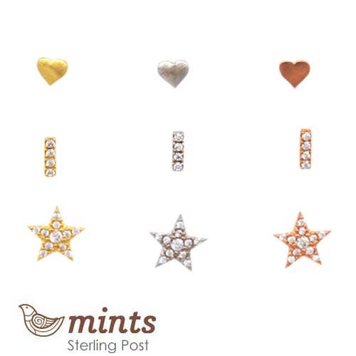 HEART/BAR/STAR 3 ER SET PACK for wholesale by Fabienne