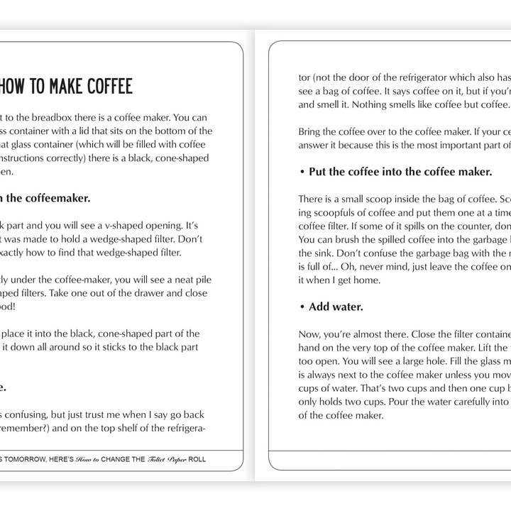 Willow Creek Press & Gifts - Wholesale Humor Book - If I Get Hit By A Bus Tomorrow, Here's How To Replace The Toilet Paper Roll Book3