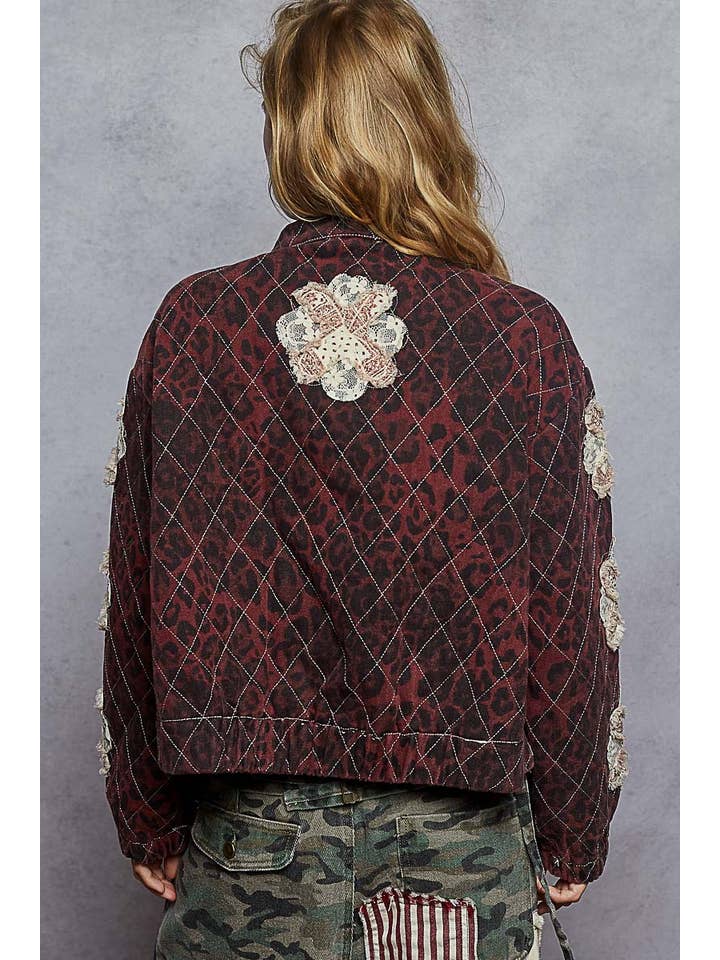 Pol Clothing - Wholesale Jacket - Women's - Mock neck balloon sleeve oversized fit quilted Jacket18