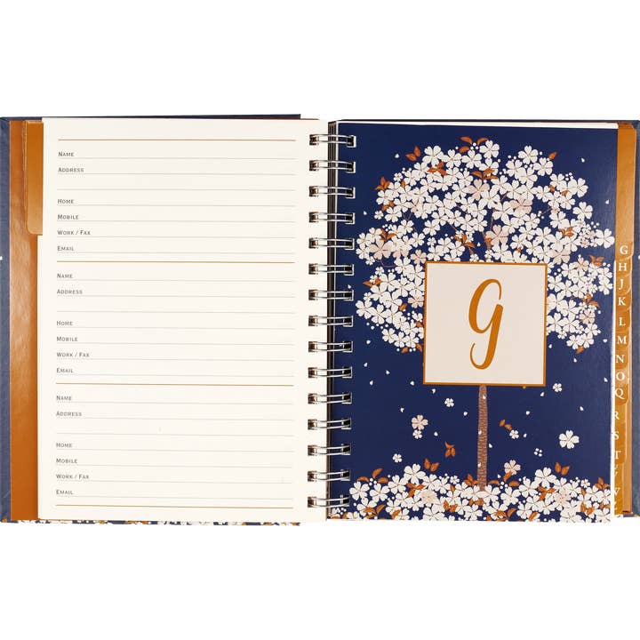 Peter Pauper Press - Wholesale Address Book - Falling Blossoms Large Address Book1