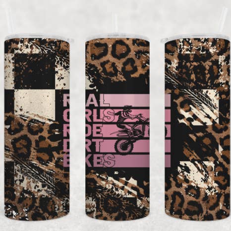 Real Girls Ride Dirt Bikes Tumbler for wholesale by Antisocial Designs