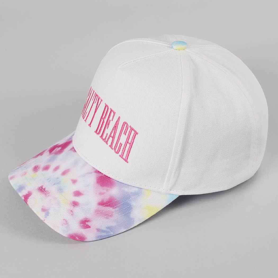 Fashion City - Vente Casquette de camionneur – femme - Casquette Trucker Teinture Tie-Dye Broderie SALTY BEACH6