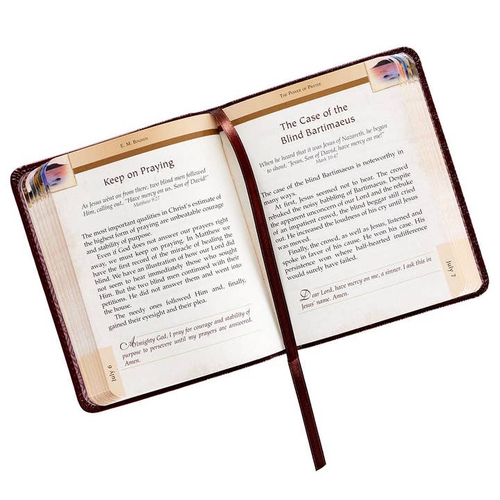 Christian Art Gifts - Wholesale Religion Book - One-Minute Devotions The Power of Prayer Faux Leather2