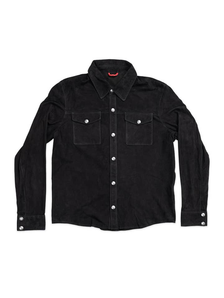 Iron & Resin - Wholesale Shirt Jacket/Shacket - Men's - Roughneck Goat Suede Shirt Jacket