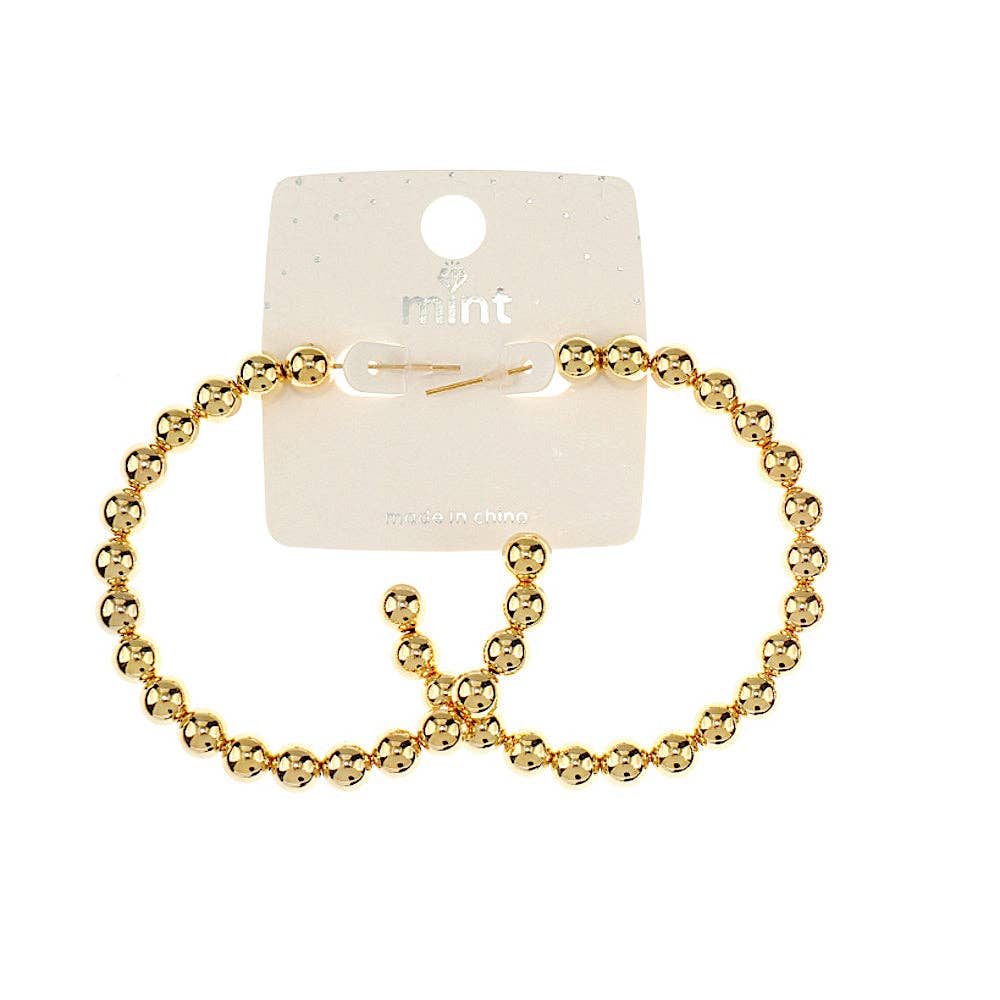 Atlas Fashion - Wholesale Hoop Earrings - Beaded Hoops0