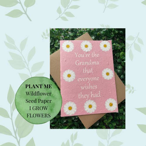 Grandma birthday card, Plantable birthday card, mother's day for wholesale by Little princess crafts