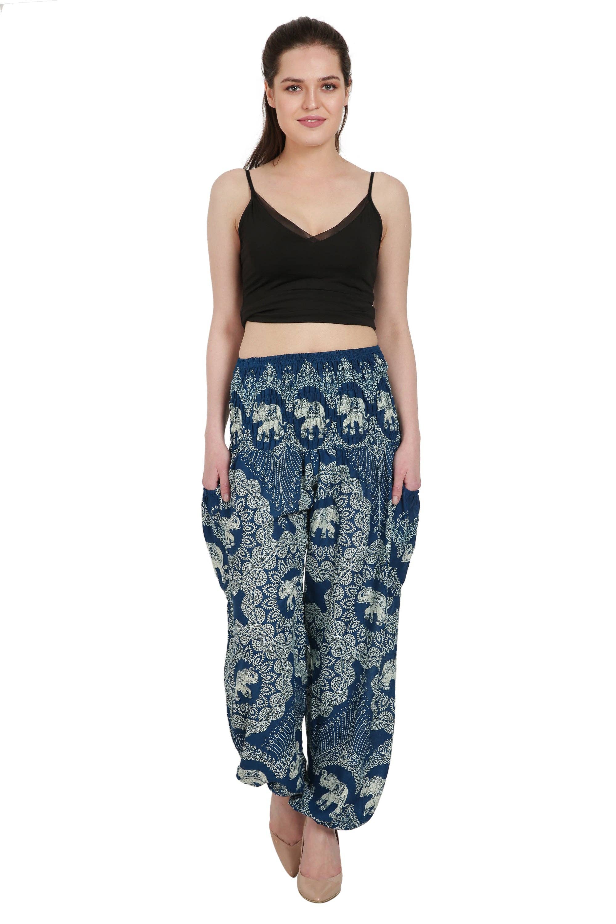 AST Elephant Print Resort Pants THP-9023 for wholesale on Faire1