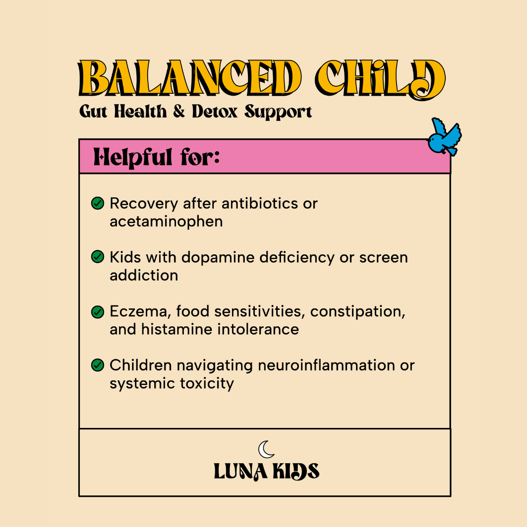 SubLuna - Wholesale Oral Supplement/Vitamin - Balanced Child: Detox & Gut Gummy2