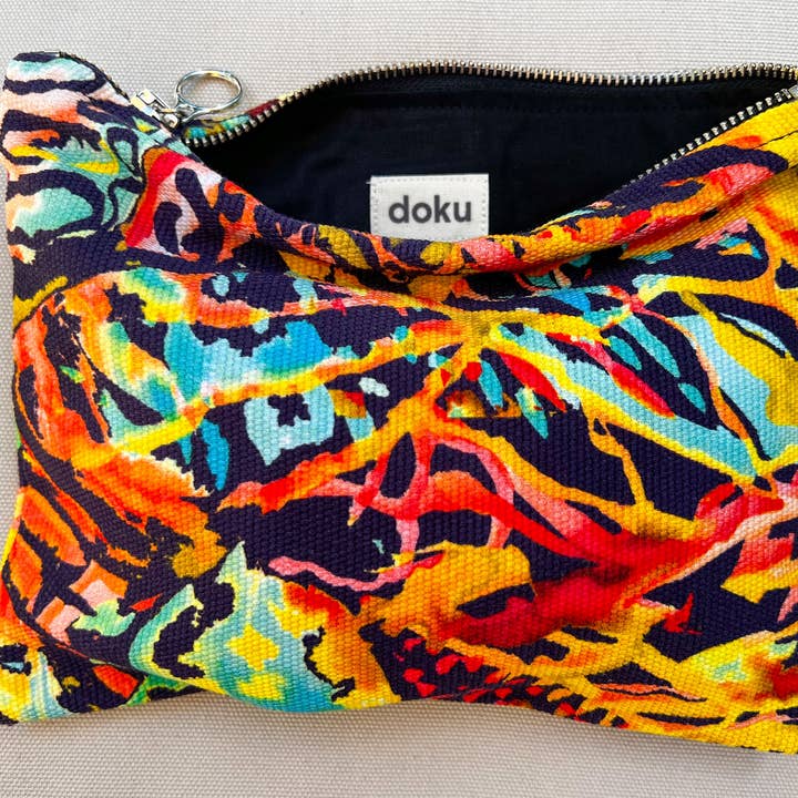 Lush Canvas Zipper Pouch Bag for wholesale by doku