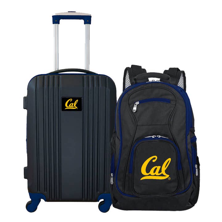 NCAA Berkley Golden Bears Premium Backpack & Carry-On Set for wholesale by Mojo Licensing