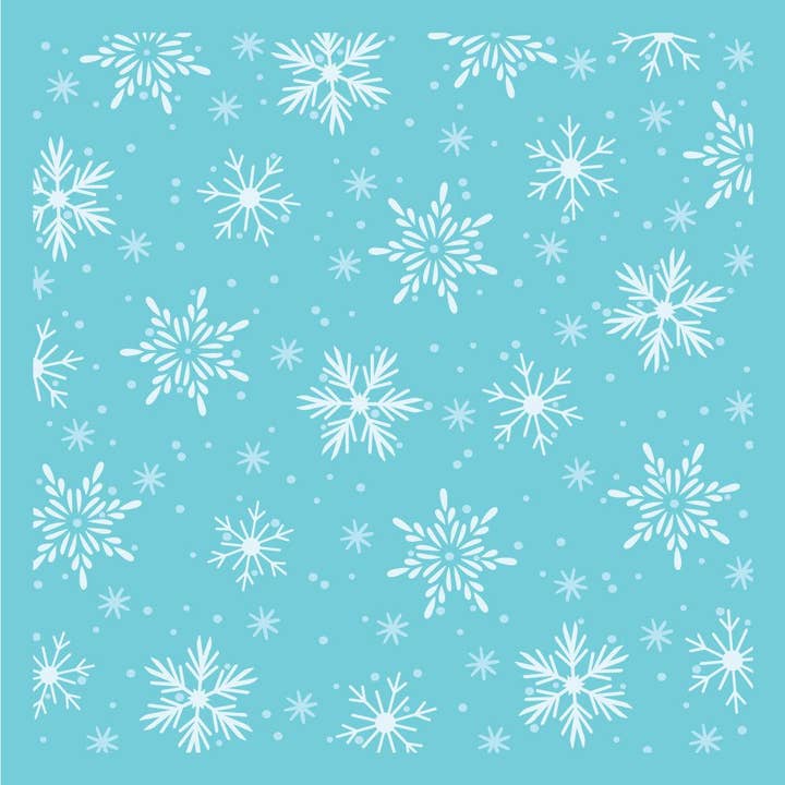 Snöflingor Bakgrund - Set om 2 - 6"x6" Lagerstenciler för wholesale av Honey Bee Stamps