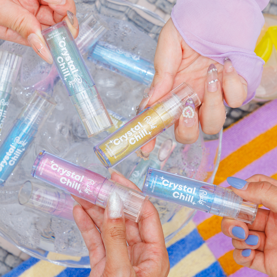 Rude Cosmetics - Wholesale Lip Gloss - Crystal Chill Cooling Glitter Lip Gloss4