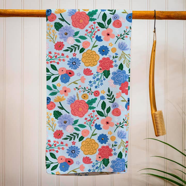 Bursting Blossoms Quick Dry Towel and Matching Carrying Case for wholesale by Evergreen Enterprises