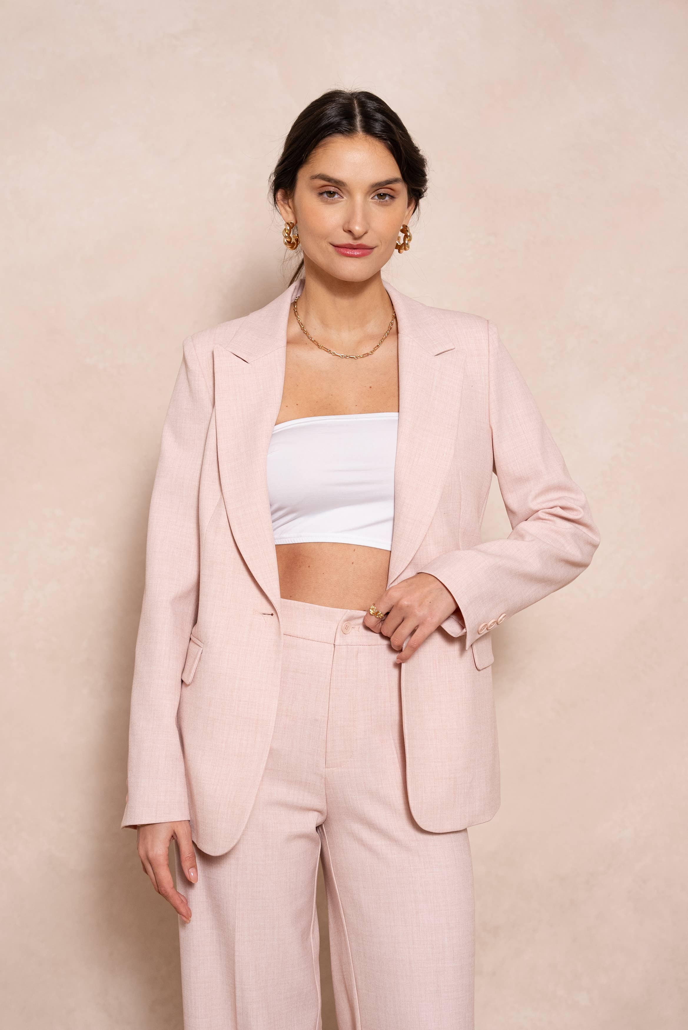 Attentif Paris – wholesale Kostymjacka – Dam – Heather figursydd kavaj för dam