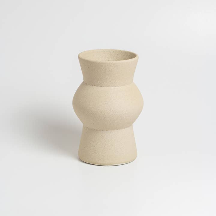 o cactuu - Vendita all'ingrosso Vasi - Vaso in Ceramica Smaltato Crema Melas - Fatto a Mano4