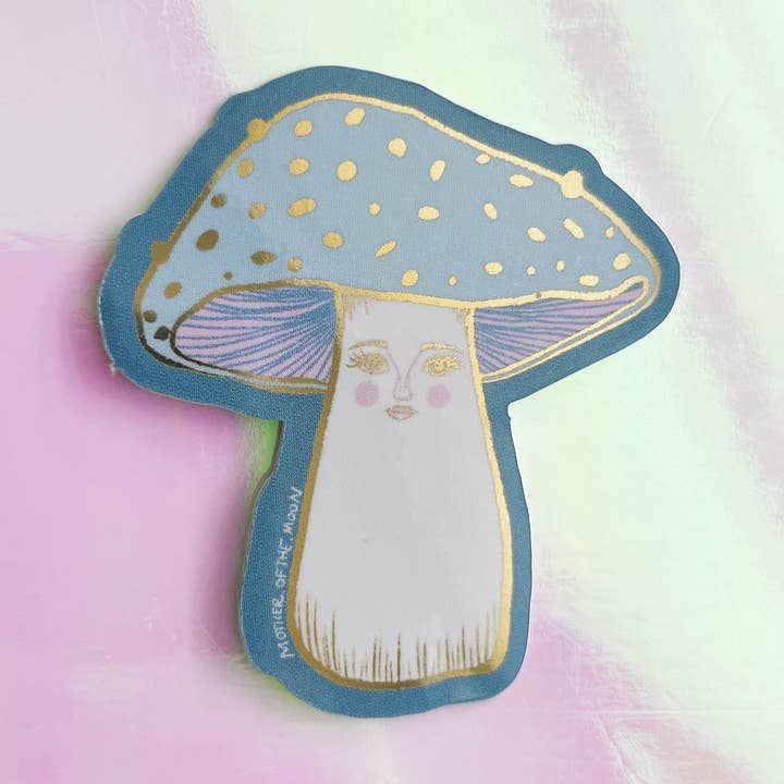 Adesivo metallico lucido Lady Mushroom per la vendita all'ingrosso da parte di Mother of the Moon
