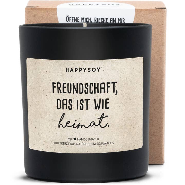 Bougie parfumée | L'amitié, c'est comme à la maison pour la vente par Happysoy