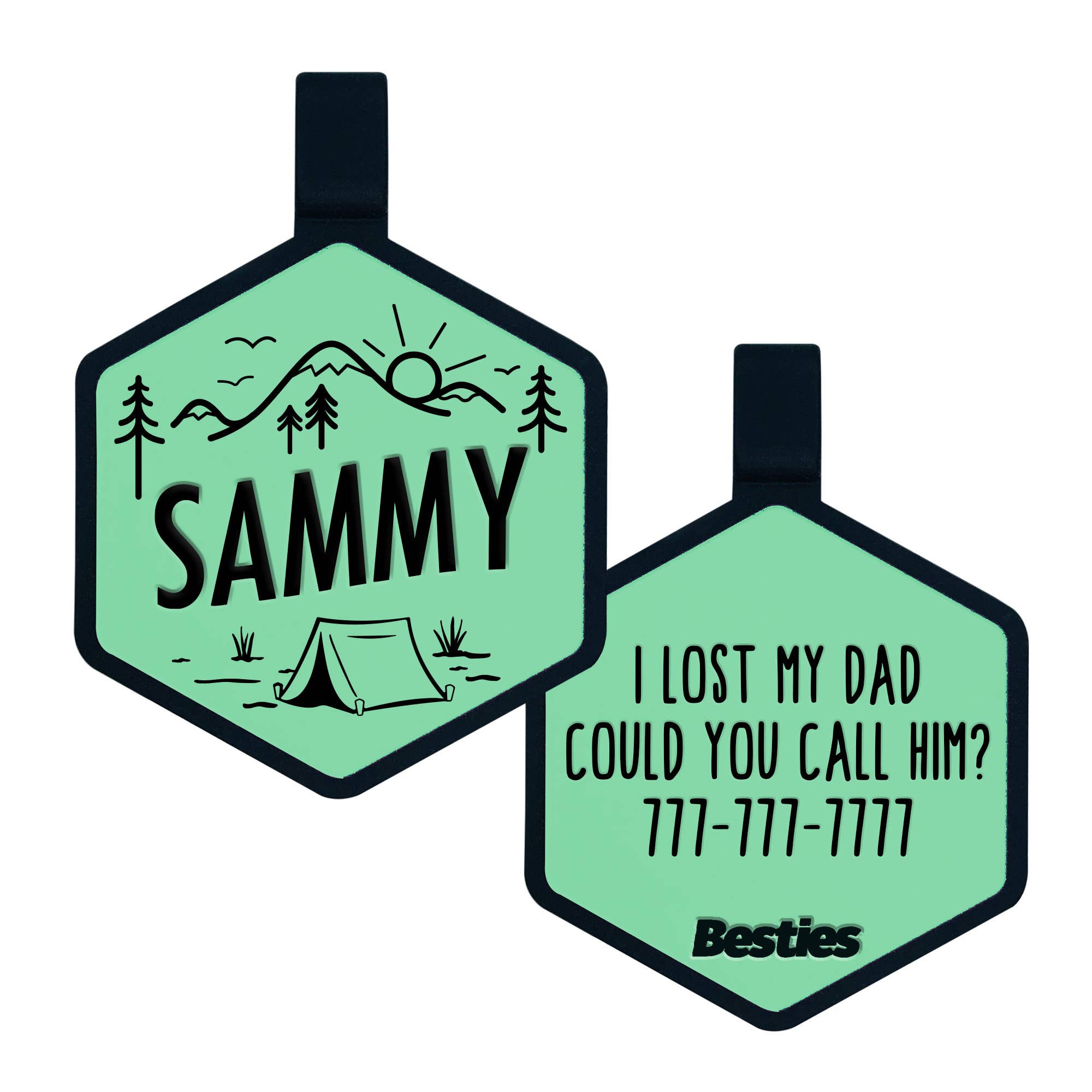 Besties Pets - Wholesale Pet Identification Tag - Dog - Adventure Is Calling Silicone Dog ID Tag14