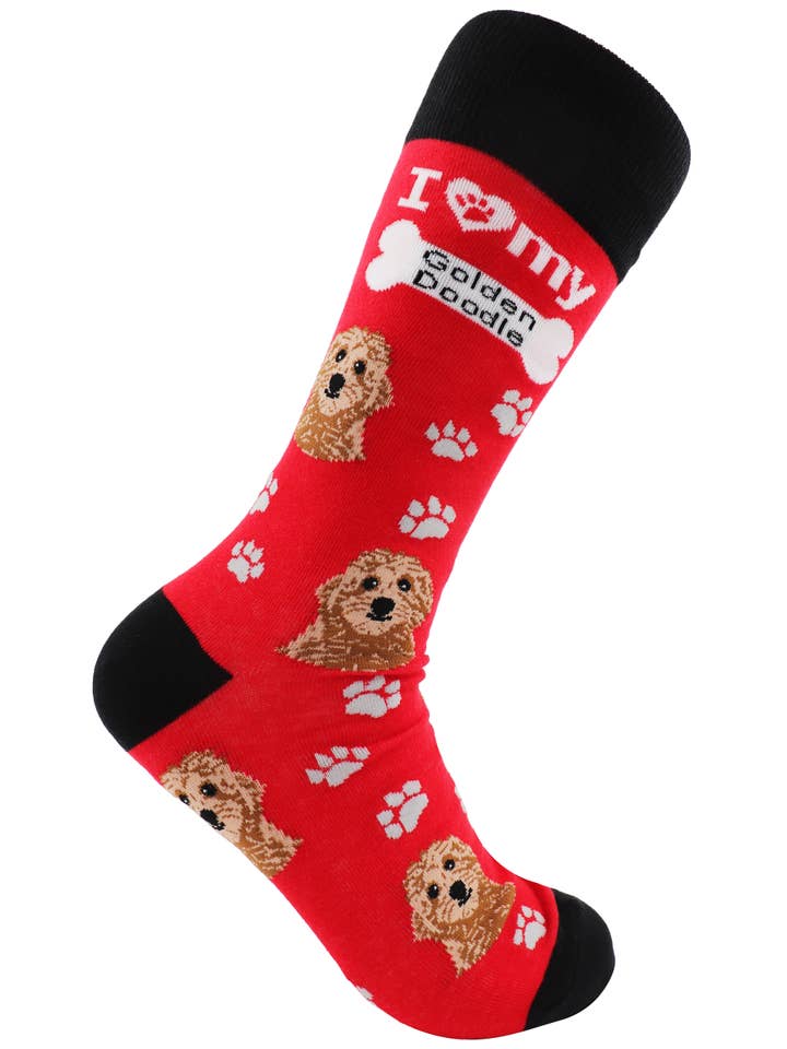 SoXcellent - Wholesale Sokken - Uniseks - I Love Dogs Golden Doodle sokken, uniseks